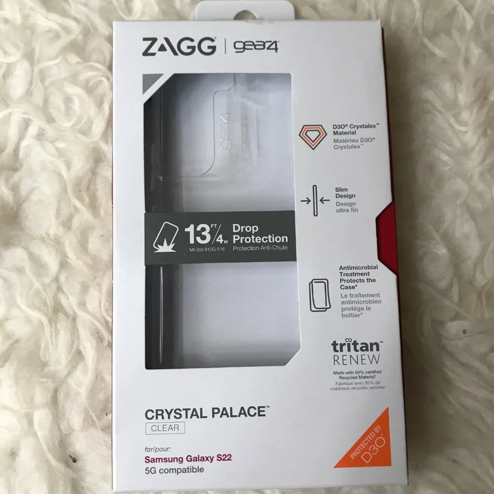 New ZAGG Gear 4 Crystal Palace case for Samsung galaxy S22
